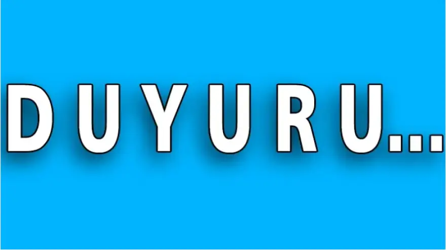 DOĞUBAYAZIT İLÇE SEÇİM KURULU BAŞKANLIĞINDAN DUYURU