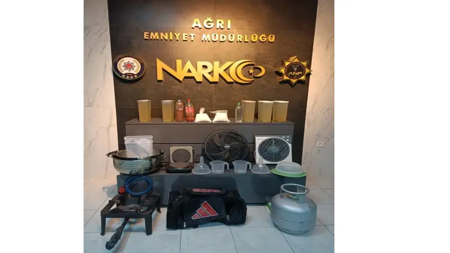 Ağrı polisinden uyuşturucu tacirlerine baskın