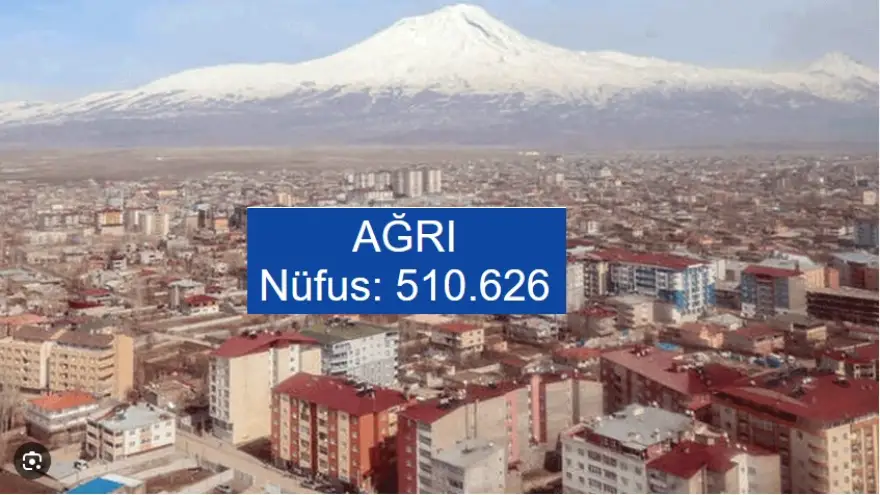 Ağrı'nın nüfusu bir önceki yıla göre 14.018 azaldı