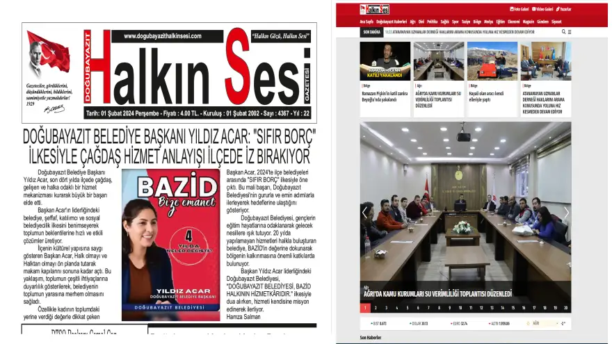 Doğubayazıt Halkın Sesi Gazetesi 22 yaşında