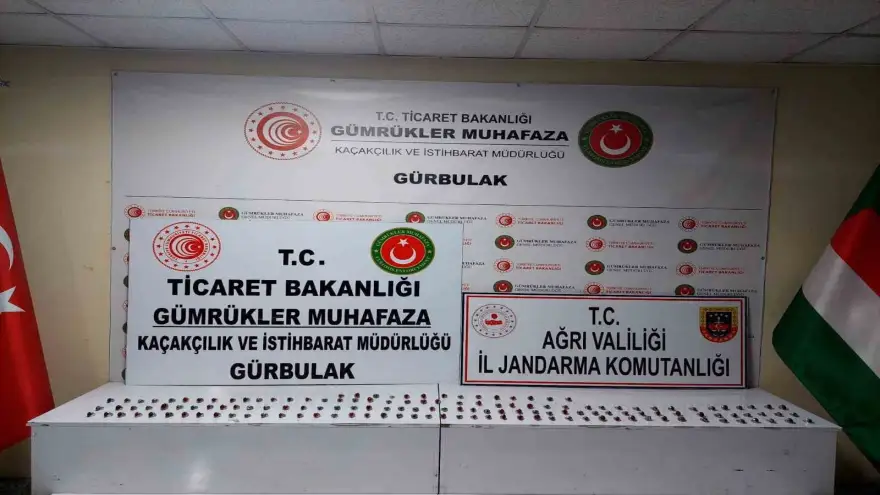 Doğubayazıt'ta 145 adet kaçak gümüş yüzük ele geçirildi