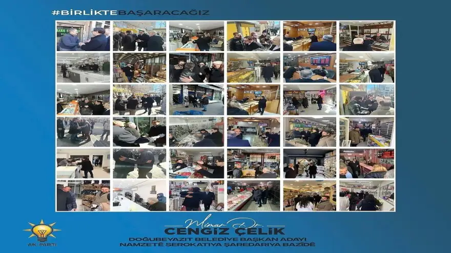 Doğubayazıt Belediye Başkan Adayı Dr. Cengiz Çelik, Esnaf Ziyaretlerine Hız Kesmeden Devam Ediyor!