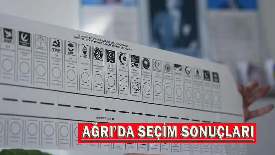Ağrı ve İlçelerinde resmî olmayan sonuçlara göre, kazanan partiler belli oldu