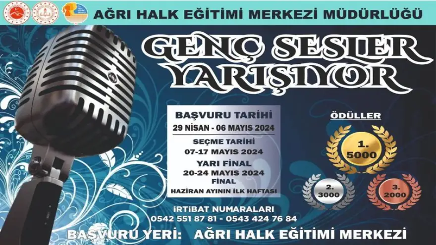 Ağrı’nın Genç Sesleri Yarışıyor