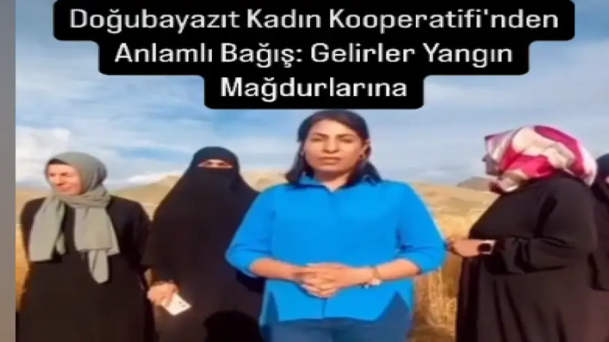 Doğubayazıt Kadın Kooperatifi’nden Anlamlı Bağış