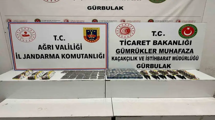 Doğubayazıt’ta uyuşturucu ve kaçakçılık operasyonu