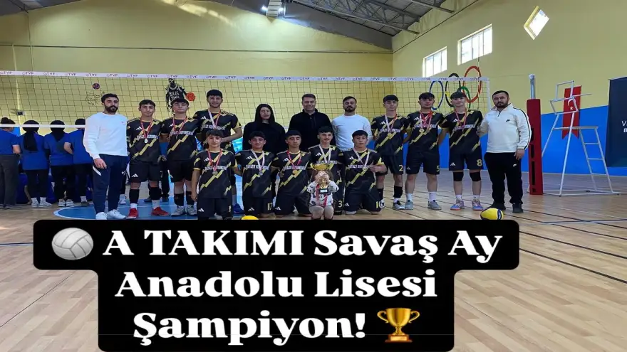 Doğubayazıt A Takımı Savaş Ay Anadolu Lisesi Ağrı Şampiyonu oldu