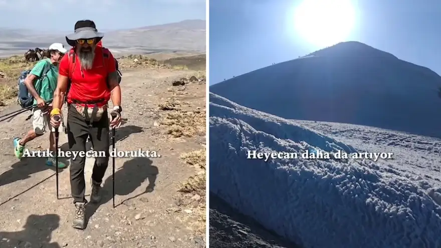 Survivor Özgür Tetik Ağrı Dağı’nın Zirvesinde