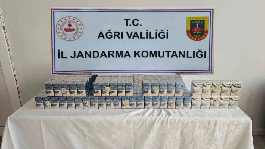 Ağrı’da bin 390 paket kaçak sigara yakalandı