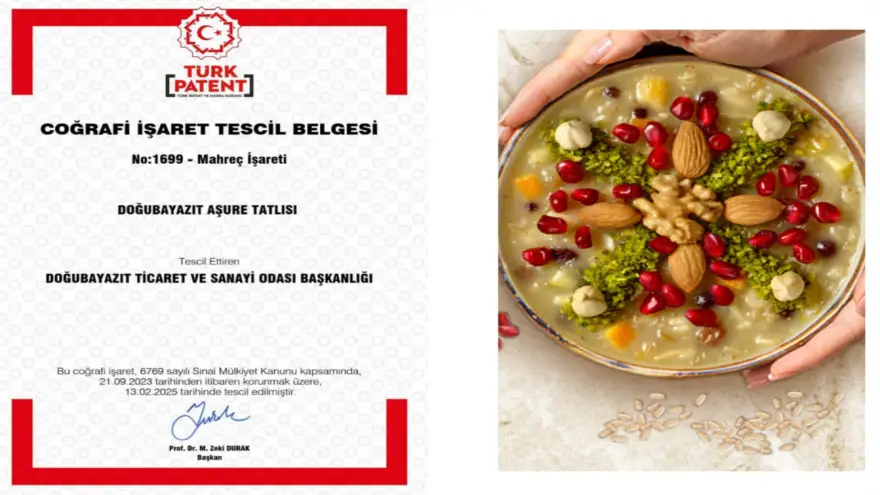 Doğubayazıt Aşure Tatlısı Coğrafi İşaret Tescili Aldı