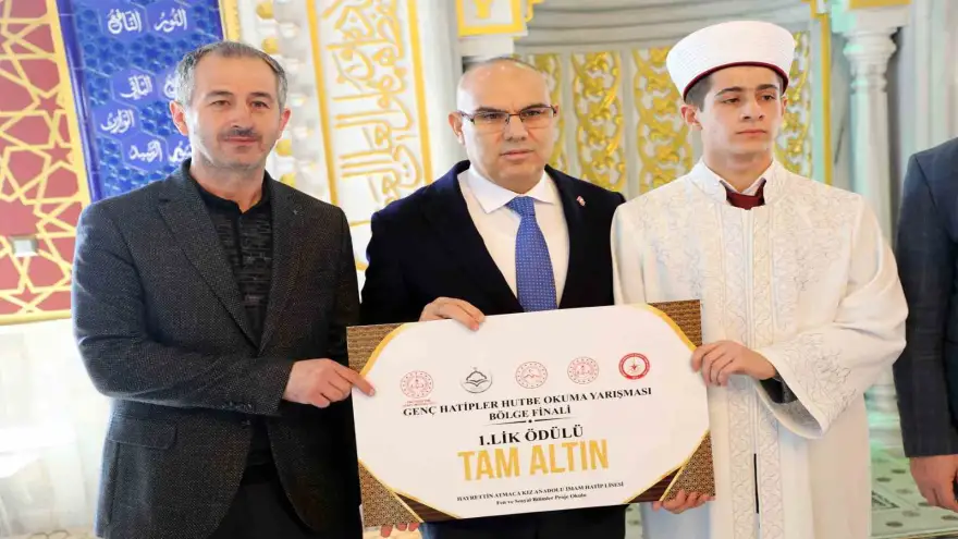 Ağrı’da Hutbe Okuma Yarışması Bölge Finali’nde Erzurum birinciliği kazandı
