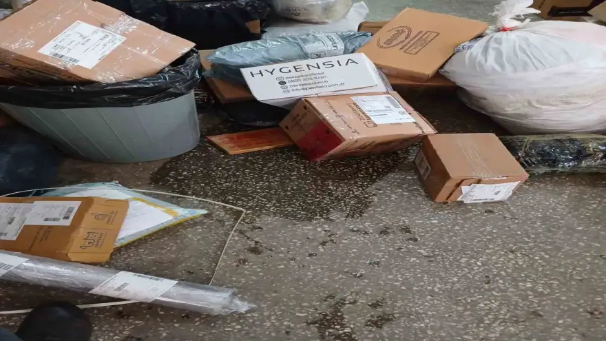 PTT Kargo şubesinde su baskını: Önlem alınmadı, gönderiler zarar gördü