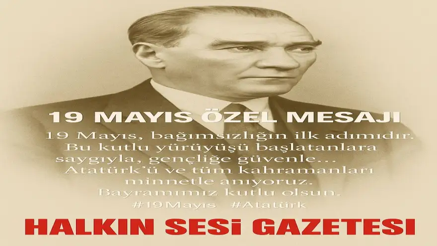 Bugün, 19 Mayıs Atatürk'ü Anma, Gençlik ve Spor Bayramı