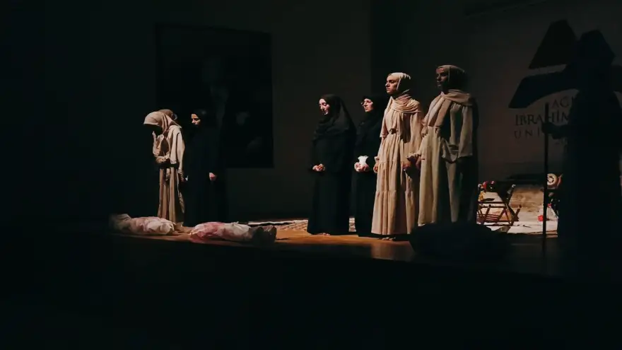 "Gazze’nin Kadınları" tiyatrosu üniversitede sahnelendi