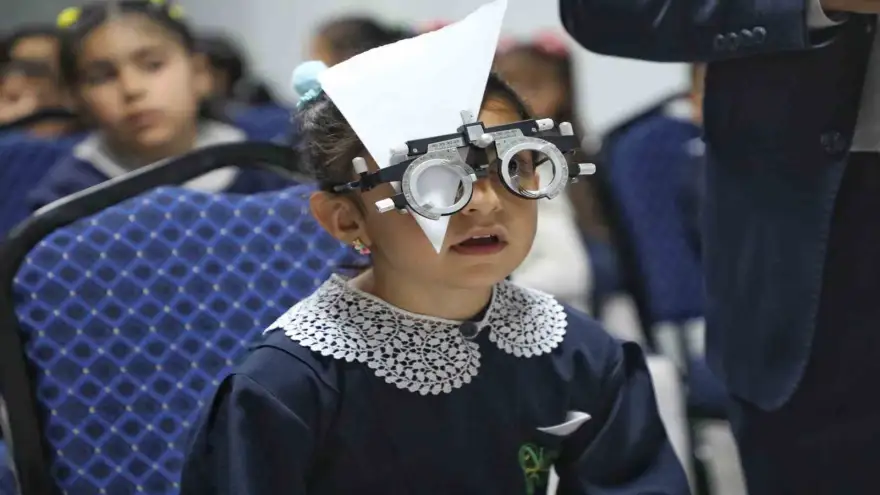 Ağrı’da öğrenciler göz sağlığı için taramadan geçirildi