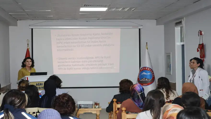 Ağrı Belediyesi, Kadınlara Yönelik Kanser Farkındalık Eğitimi Düzenledi