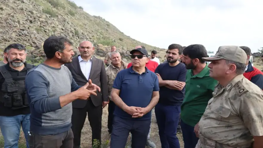 Ağrı Valisi Mustafa Koç, Ağrı Dağı Güvenlik Yolu'nda İncelemelerde Bulundu