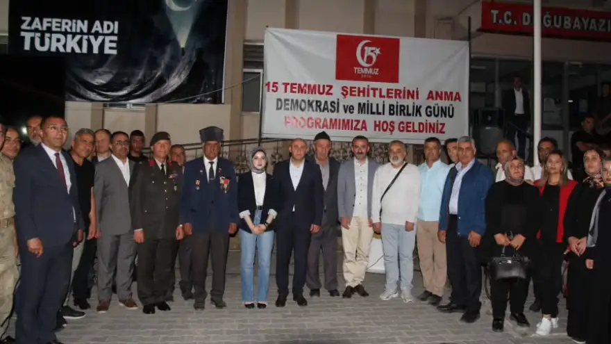 Doğubayazıt'ta 15 Temmuz Demokrasi ve Milli Birlik Günü Coşkuyla Kutlandı