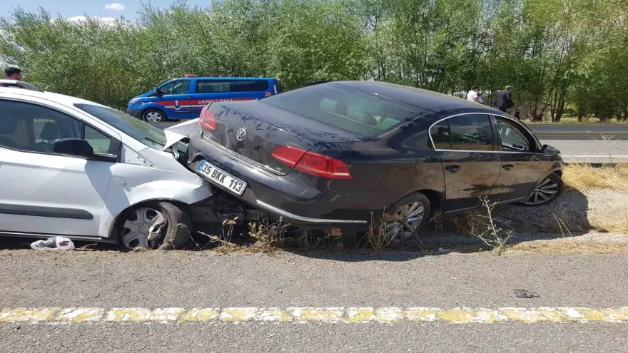 Ağrı İl Sağlık Müdürlüğü’ne ait makam aracı, Patnos dönüşünde kaza yaptı
