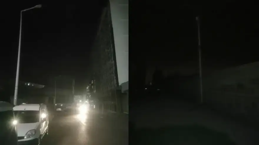 Doğubayazıt'ın bir çok sokağı ve caddesi karanlığa gömüldü