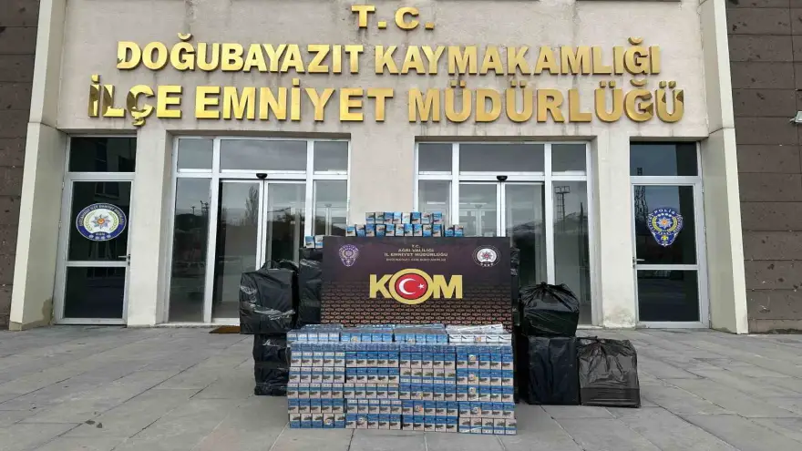Doğubayazıt'ta kaçak sigara operasyonu: 2 tutuklama