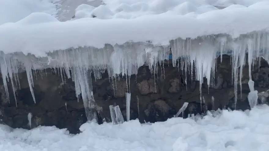 Ağrı’da dondurucu soğuk etkisini sürdürüyor