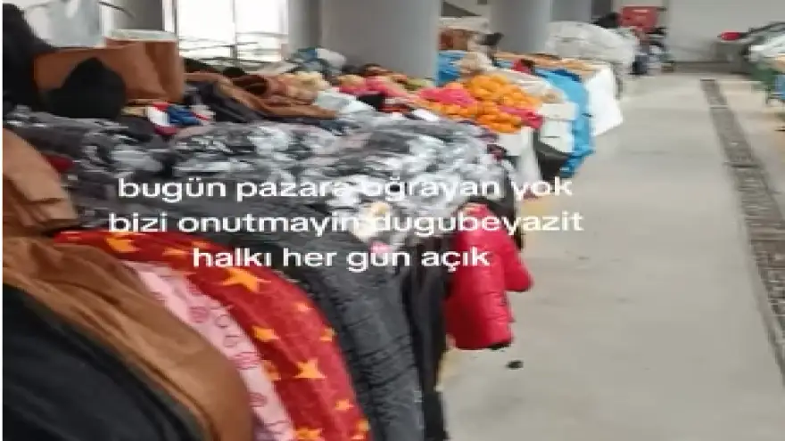 DOĞUBAYAZIT PAZARINDA TEZGAHLAR DOLU, CÜZDANLAR BOŞ!