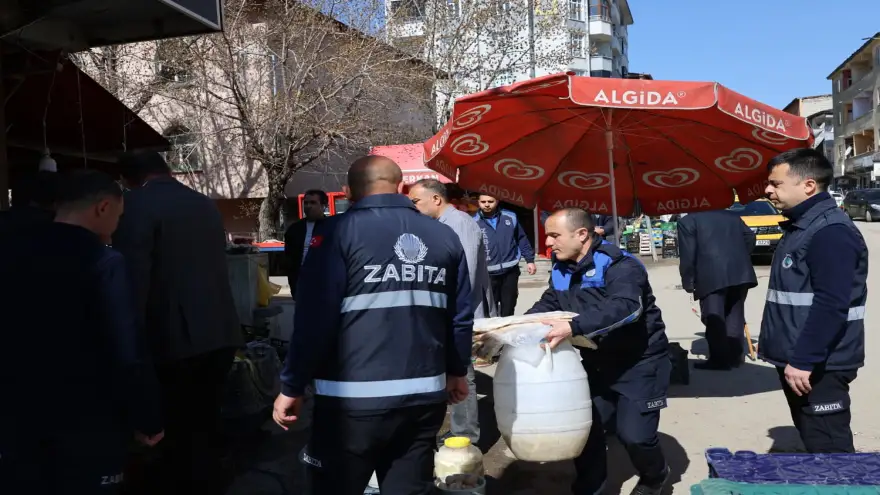 Ağrı Zabıta Ekiplerinden Kaldırım İşgallerine Sıkı Denetim