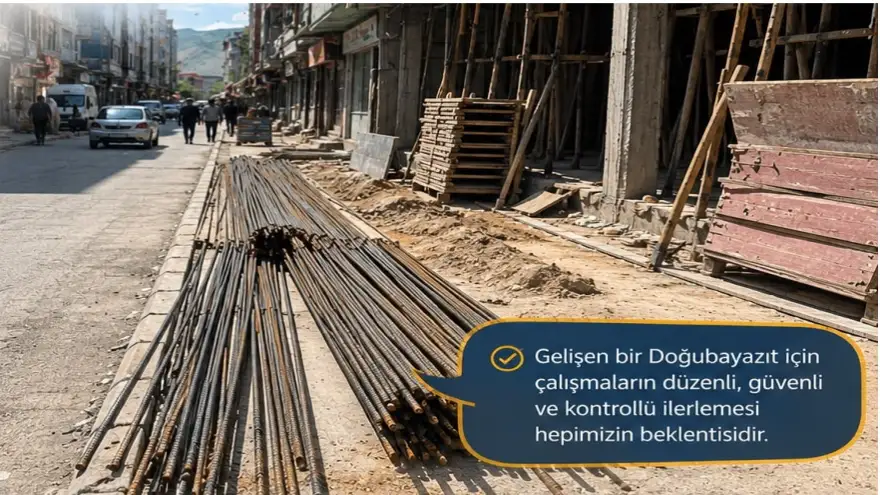 DOĞUBAYAZIT’TA İNŞAAT ÇALIŞMALARINDA GÜVENLİK ÖNLEMLERİ ARTIRILMALI