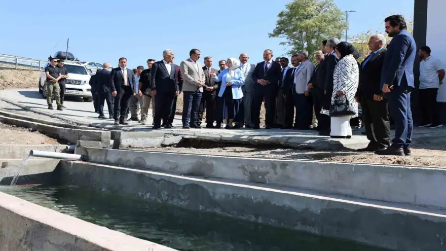 Taşlıçay’da açılan alabalık tesisi ilçe ekonomisine ve sosyal yaşama katkı sunacak