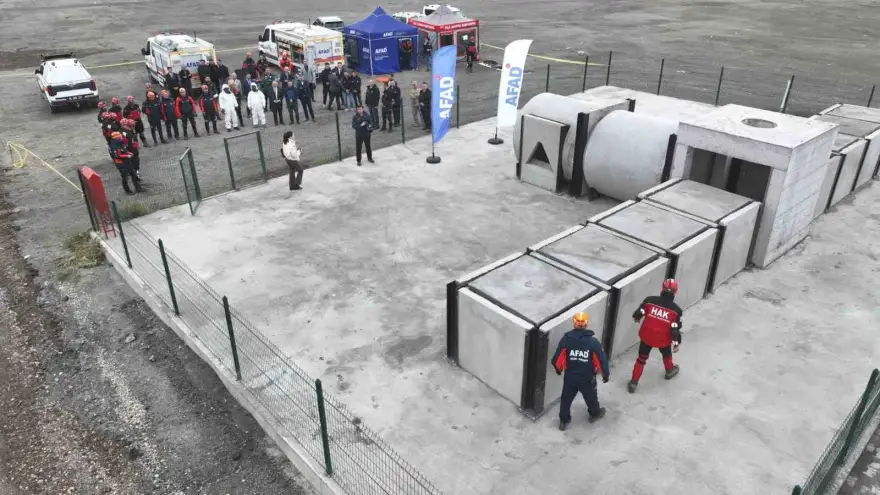 Ağrı’da afetlere müdahale kapasitesini artıracak parkur açıldı
