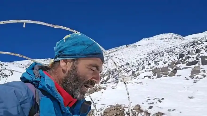Diyarbakırlı dağcı Ağrı Dağı’nda fırtınaya yakalandı