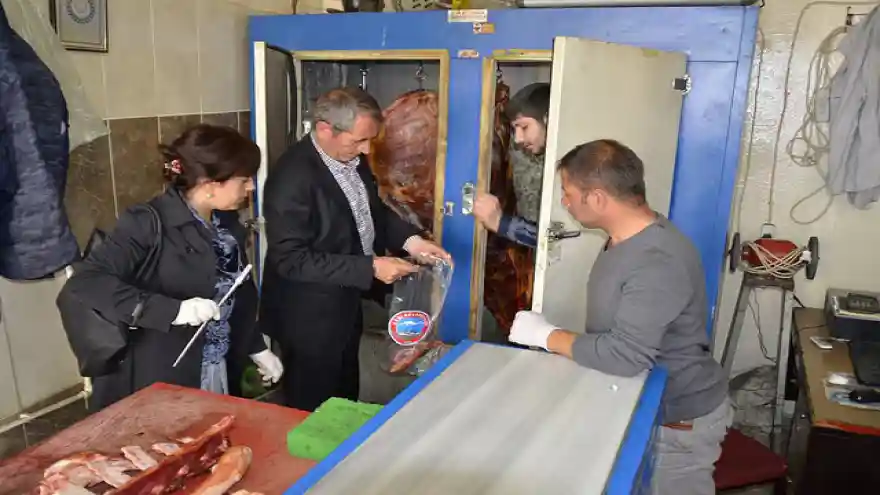 Ağrı Belediyesinden Kasaplara Denetim