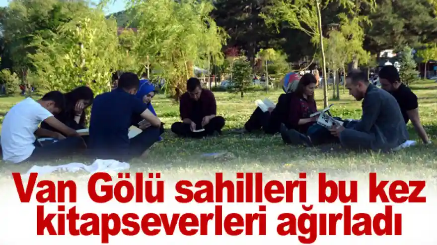 Van Gölü sahilleri bu kez kitapseverleri ağırladı
