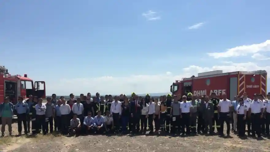 IĞDIR ŞEHİT BÜLENT AYDIN HAVALİMANINDA GERÇEĞİ ARATMAYAN TATBİKAT
