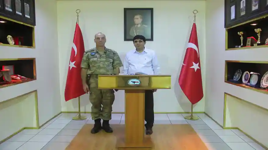 REKTÖR ALMA, IĞDIR 5. HUDUT ALAY KOMUTANI P. ALBAY H. BAHADIR ÖZTÜRK'Ü ZİYARET ETTİ