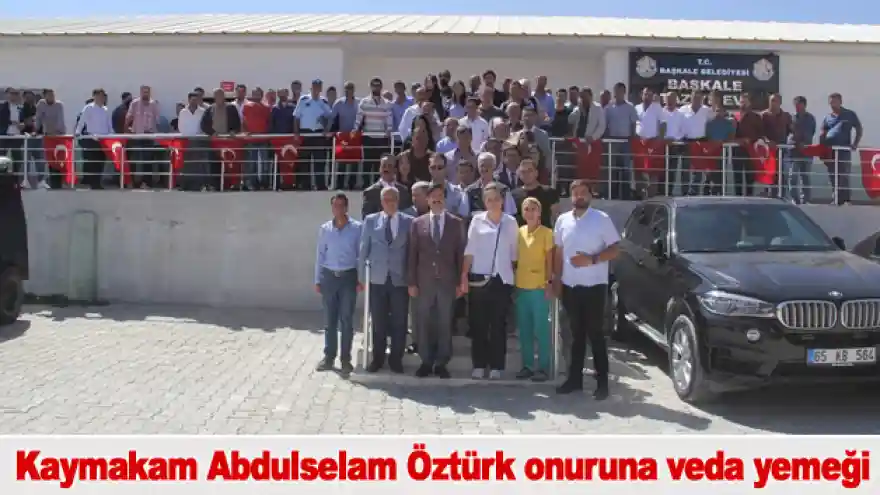 Kaymakam Abdulselam Öztürk onuruna veda yemeği
