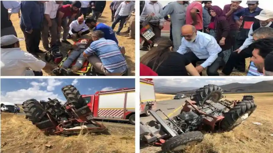 Ağrı'da Traktör Kazası: 1 Ölü 1 Yaralı
