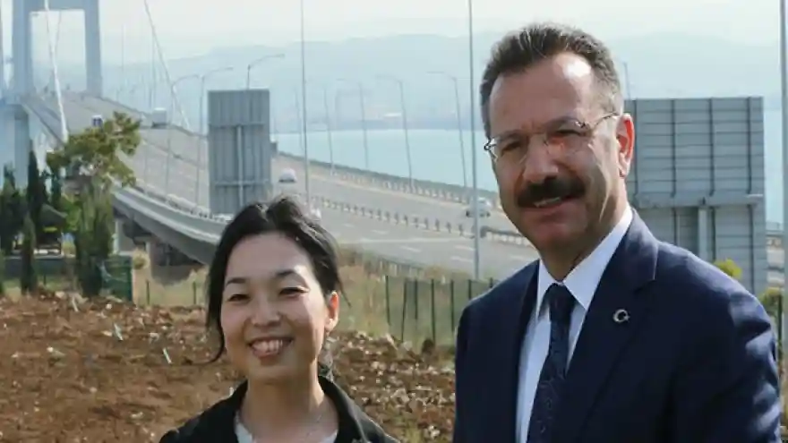 Japonya Prensesi, Osmangazi Köprüsü'nü ziyaret etti
