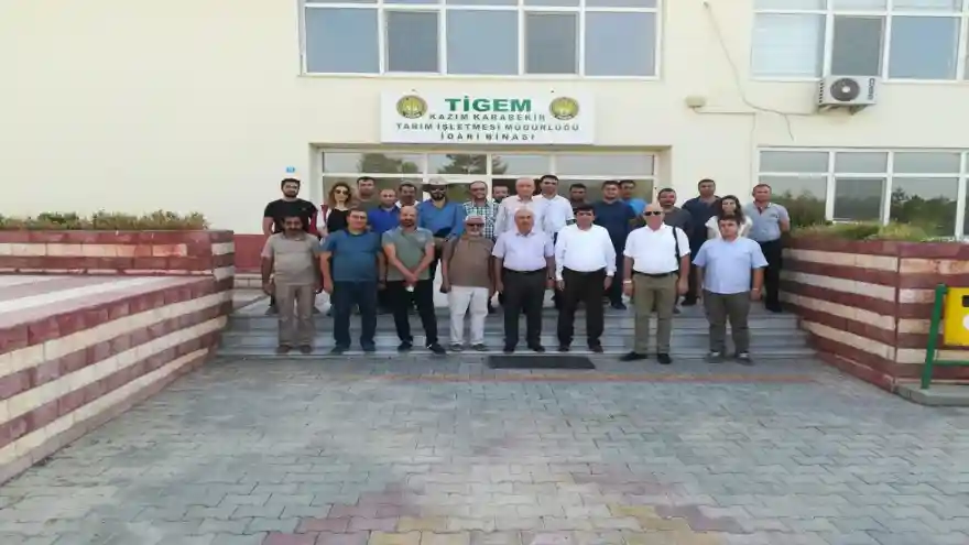 REKTÖR ALMA, TİGEM KAZIM KARABEKİR TARIM İŞLETMESİNİ ZİYARET ETTİ