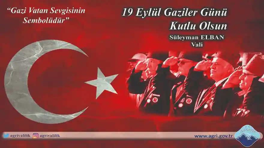 Vali Elban'ın Gaziler Günü Mesajı
