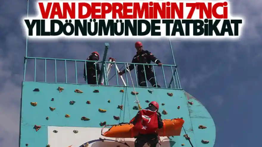 Van depreminin 7'nci yıldönümünde tatbikat
