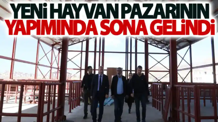 Yeni hayvan pazarının yapımında sona gelindi
