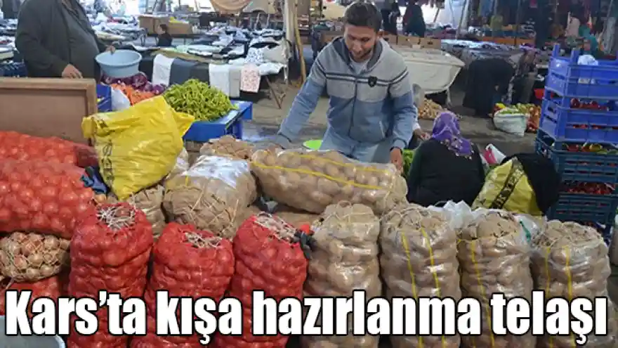 Kars'ta kışa hazırlanma telaşı
