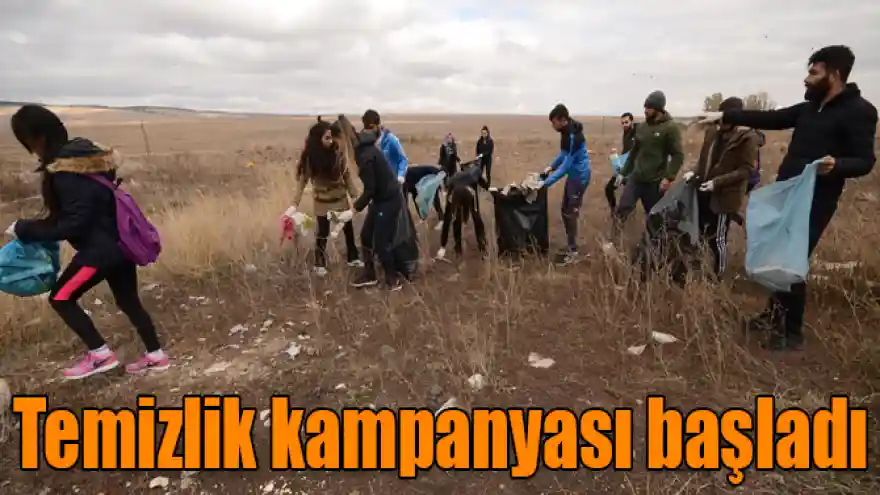 Şehitler diyarında öğrencilerden temizlik kampanyası
