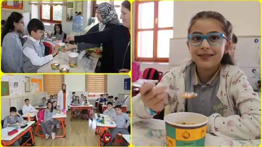 Bu Okulda Organik Ürünler Var 
