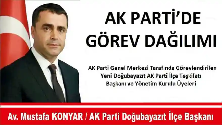 AK PARTİ'DE GÖREV DAĞILIMI