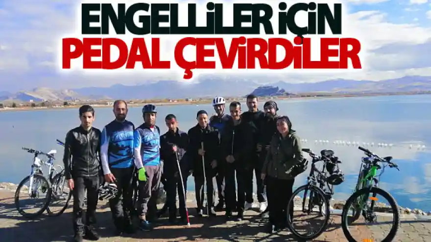 Engelliler için pedal çevirdiler