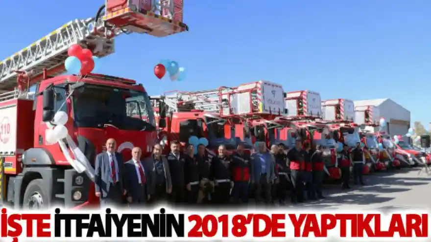 Büyükşehir itfaiyesi 2018'de 5 bin 744 olaya müdahale etti
