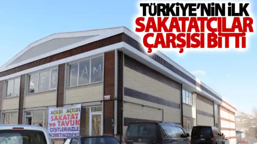 Türkiye'nin ilk sakatatçılar çarşısı bitti
